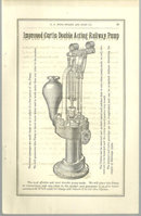 Antique Print From 1879 Halladay Catalog Railway Pump