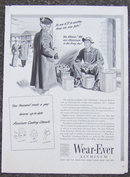 1941 Wear-Ever Aluminum Magazine WWII Advertisement