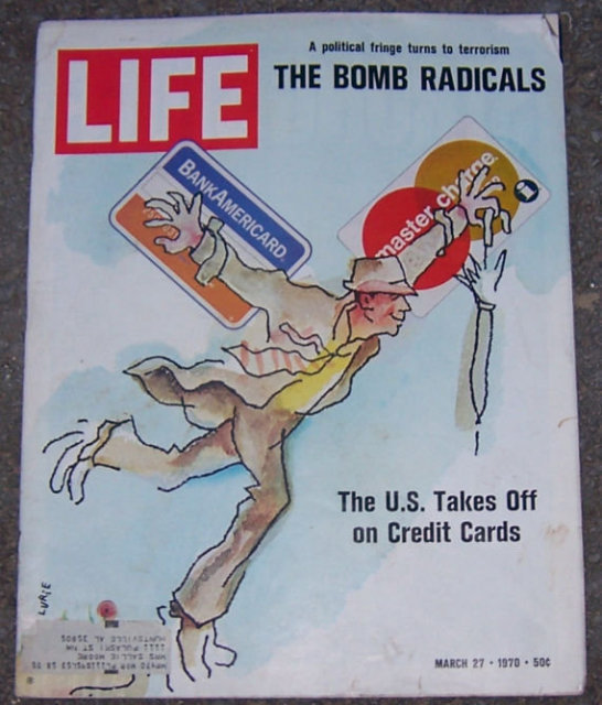 Life Magazine March 27, 1970 Credit Cards on cover