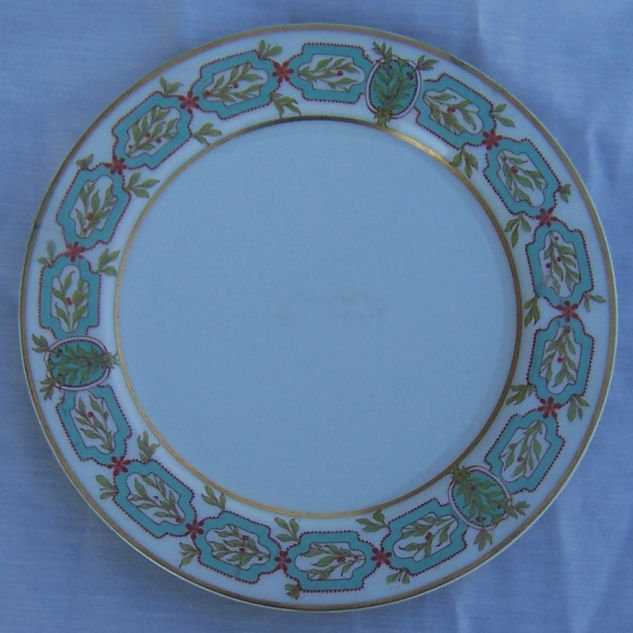 Haviland Limoges Small Plate with Green Garland Design