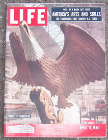 Life Magazine April 18, 1955 Frigate's Figurehead Cover