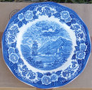 Lochs of Scotland Blue and White Loch Och Dinner Plate
