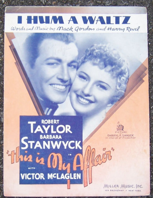 I Hum a Waltz Barbara Stanwyck 1937 Movie Music