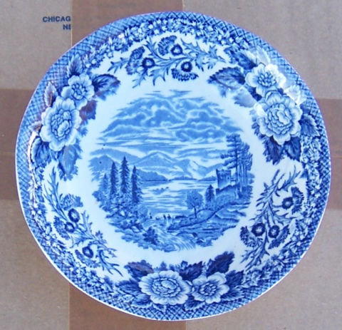 Lochs of Scotland Blue and White Loch Ness Berry Bowl