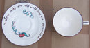Vintage Czepa Motto Cup and Saucer with Sail Boat