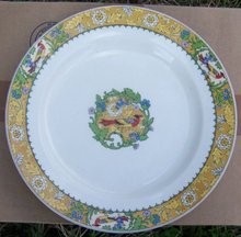 Wm. Grindley Dinner Plater with Bird and Floral Design