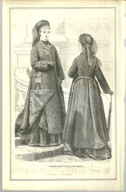 Waterproof Cloak For Spring 1876 Peterson's Magazine
