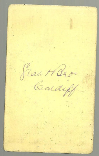 Small Cabinet Photograph of Old Man From Cardiff Wales