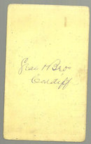 Small Cabinet Photograph of Old Man From Cardiff Wales