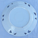 Decorative Plate with Pink Flower and Pierced Edge