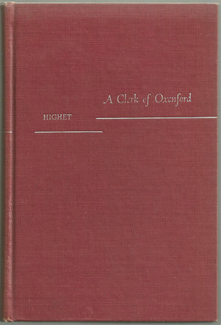 Clerk of Oxenford Essays on Literature and Life 1954