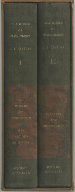 World of Psychology Edited by B. G. Levitas Two Volumes