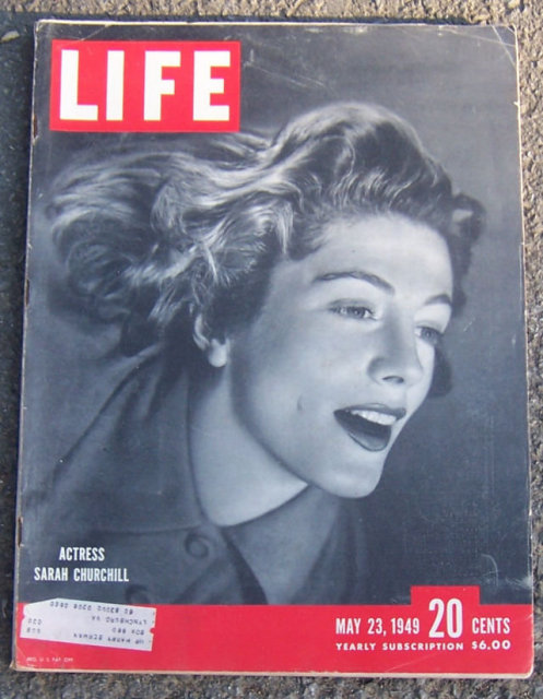 Life Magazine May 23, 1949 Sarah Churchill on Cover