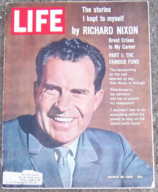 Life Magazine March 16, 1962 Richard Nixon on Cover