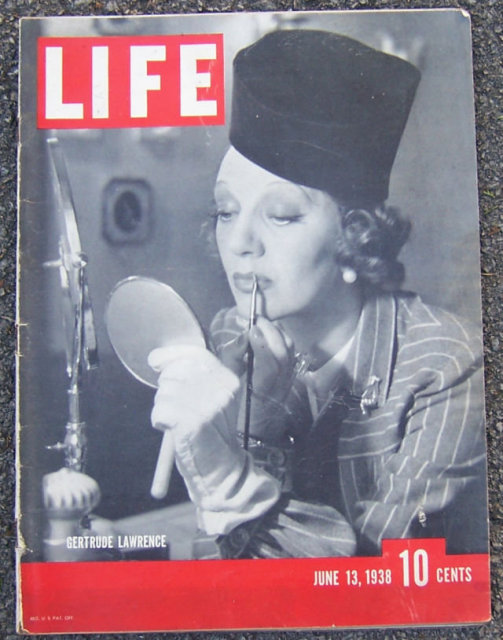 Life Magazine June 13, 1938 Gertrude Lawrence on Cover