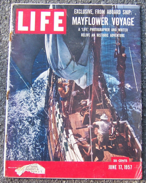 Life Magazine June 17, 1957 Mayflower Historic Voyage