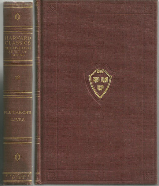 Plutarch's Lives Harvard Classics Volume 12 1909 Red