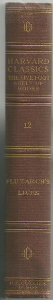 Plutarch's Lives Harvard Classics Volume 12 1909 Red