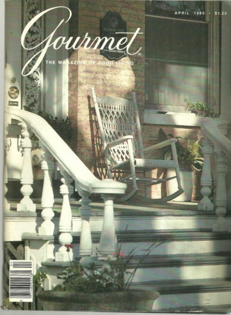 Gourmet Magazine April 1980 North Carolina on the Cover