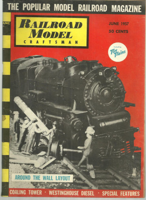 Railroad Model Craftsman Magazine June 1957 Railroad Display