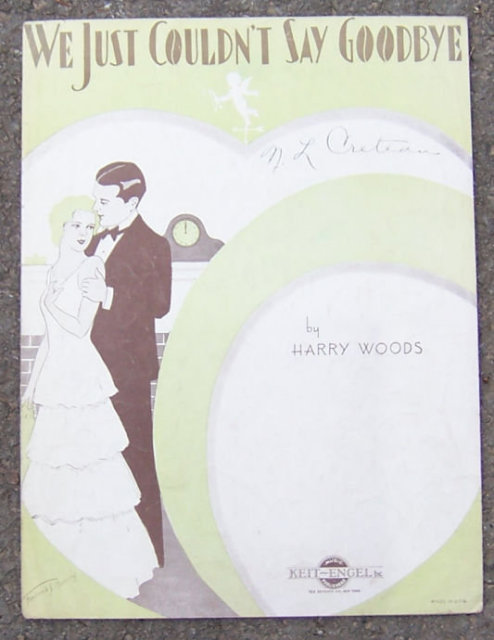 We Just Couldn't Say Goodbye 1932 Sheet Music