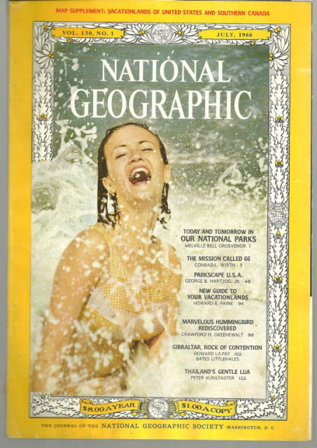 National Geographic Magazine July 1966 National Parks