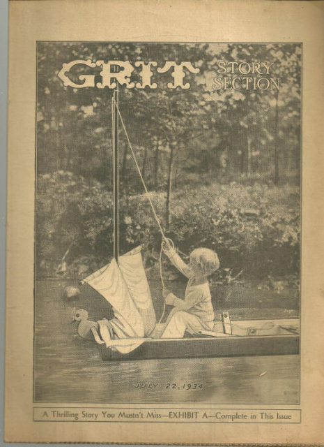 Grit Story Section July 22, 1934 Vintage Fiction