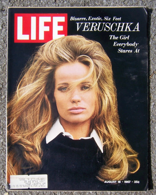 Life Magazine August 18, 1967 Veruschka on the Cover