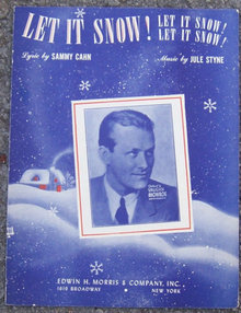 Let it Snow, Let it Snow, Let it Snow 1945 Sheet Music