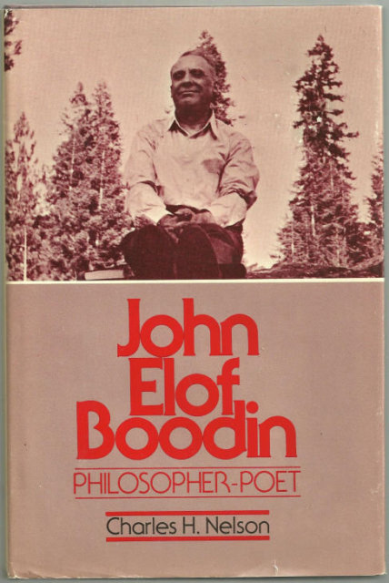 John Elof Boodin Philosopher-Poet 1987 1st edition DJ