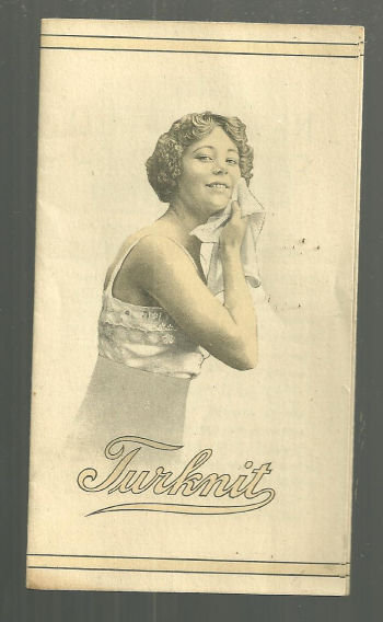 Victorian Advertising Brochure for Turknit Wash Cloth