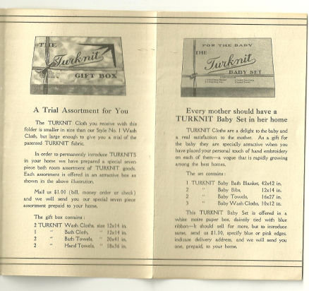 Victorian Advertising Brochure for Turknit Wash Cloth
