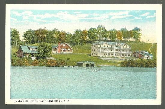 Postcard of Colonial Hotel, Lake Junaluska, NC