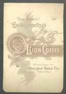 Easter Greetings From Lion Coffee Victorian Trade Card