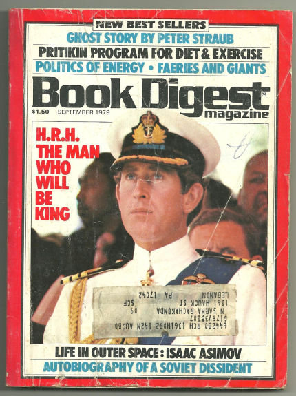 Book Digest September 1979 Prince Charles on Cover