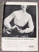 1955 Fall Arrives with DuPont Nylon Dress Shirt Ad