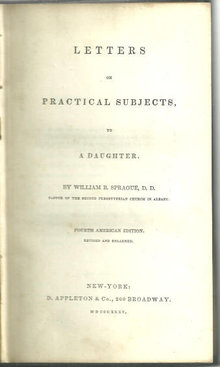 Letters on Practical Subjects to a Daughter 1835