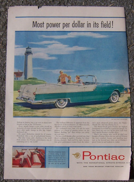 1955 Pontiac Star Chief Life Magazine Advertisement