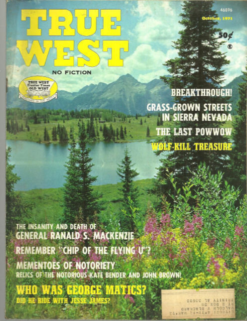 True West Magazine October 1971 The Last Powwow