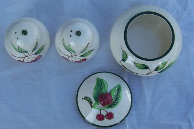 Ripi Sugar and Salt and Pepper Shakers with Cherries