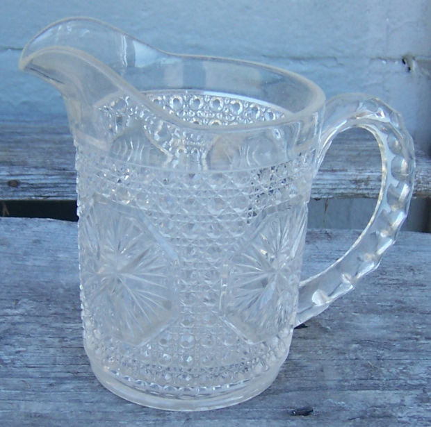 Imperial Glass Star Medallion Clear Milk Pitcher
