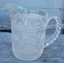 Imperial Glass Star Medallion Clear Milk Pitcher