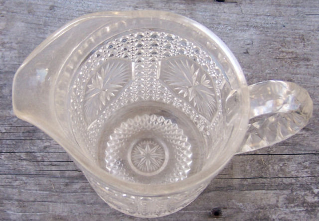 Imperial Glass Star Medallion Clear Milk Pitcher