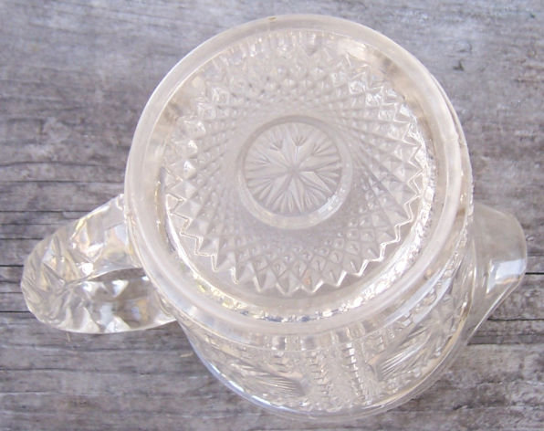 Imperial Glass Star Medallion Clear Milk Pitcher