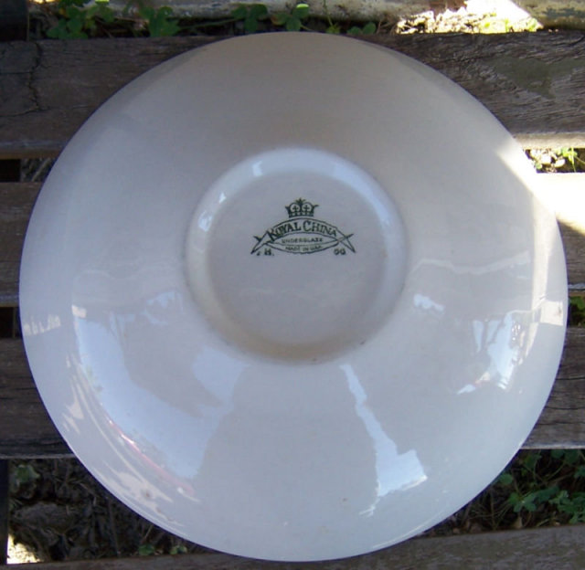 Vintage Royal China Buck's County Large Serving Bowl