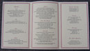 Vintage Menu From The Barclay Ltd. Restuarant