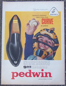 1959 Pedwin Curve Men's Slip Ons Shoe Life Magazine Advertisement