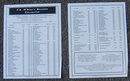 Vintage Wine and Draught Menu From FX McRory's Seattle, Washington