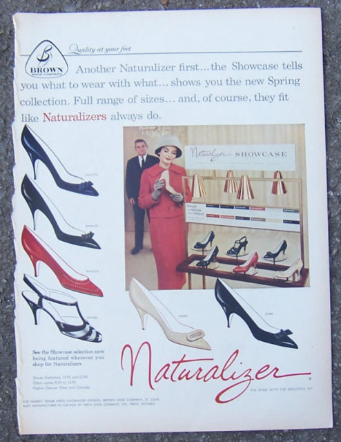 1959 Naturalizer Showcase Life Magazine Shoe Ad