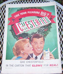 1956 Chesterfield Christmas Life Magazine Advertisement